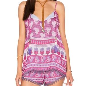 Block Print & Pom Pom Cami - image 1